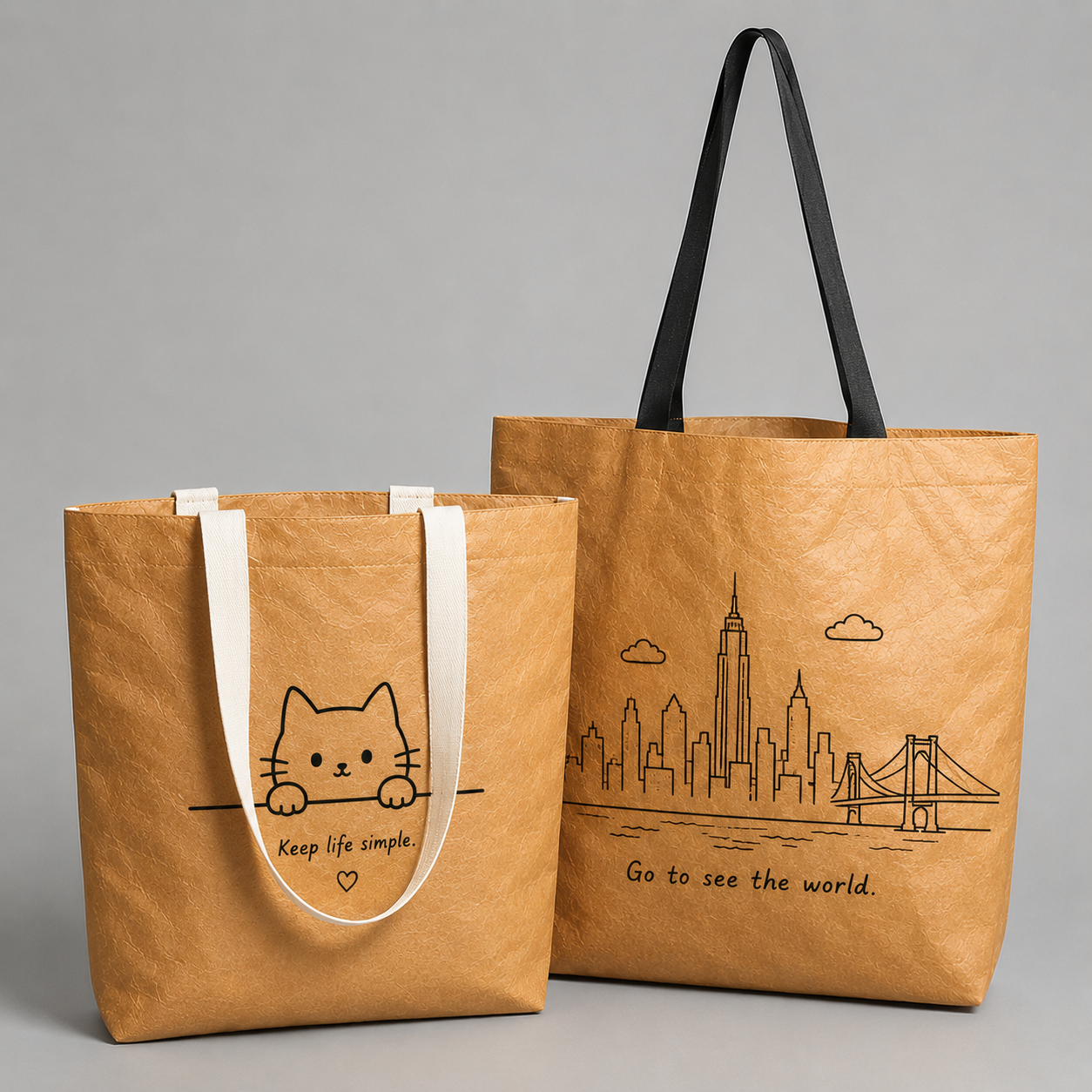Custom Tyvek Shopping Tote Bags