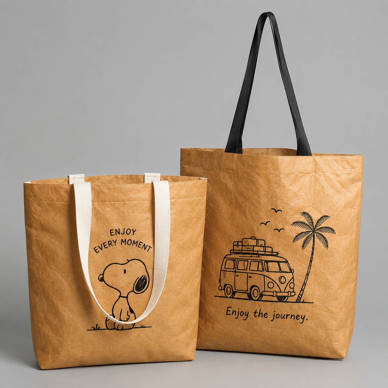 Custom Tyvek Shopping Tote Bags view 2