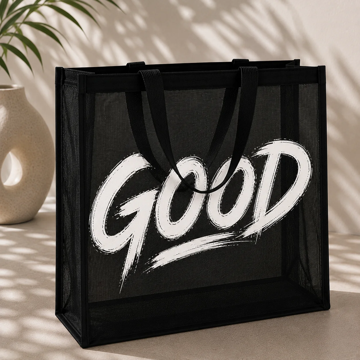 Custom Mesh Nylon Tote Bags view 7